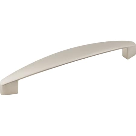 Elements 128 mm Center-to-Center Dull Nickel Asymmetrical Belfast Cabinet Pull 308-128DN